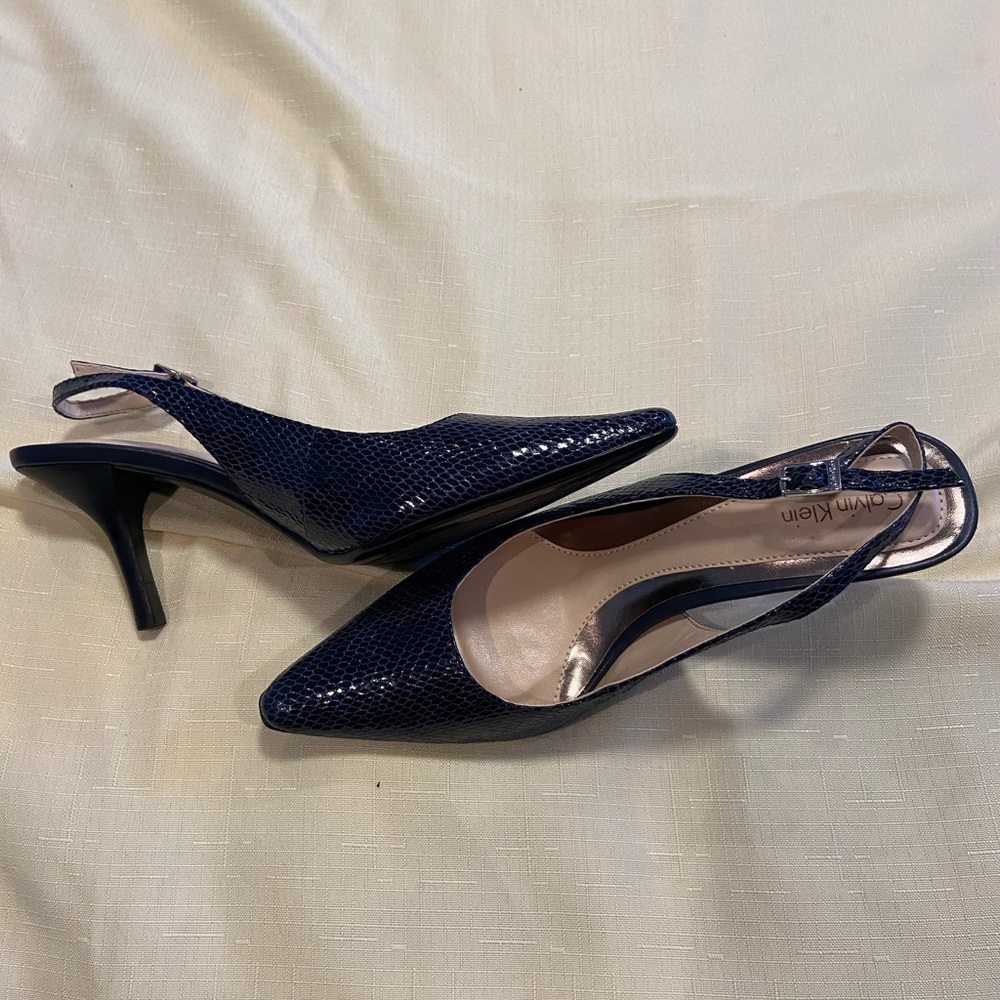 Calvin Klein sling back pumps